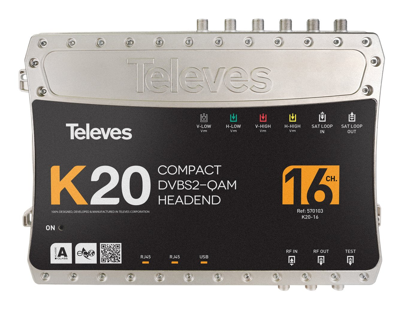 Televes K20-16 Kompaktkopfstelle 16transponder Dvb-S2 In Qam