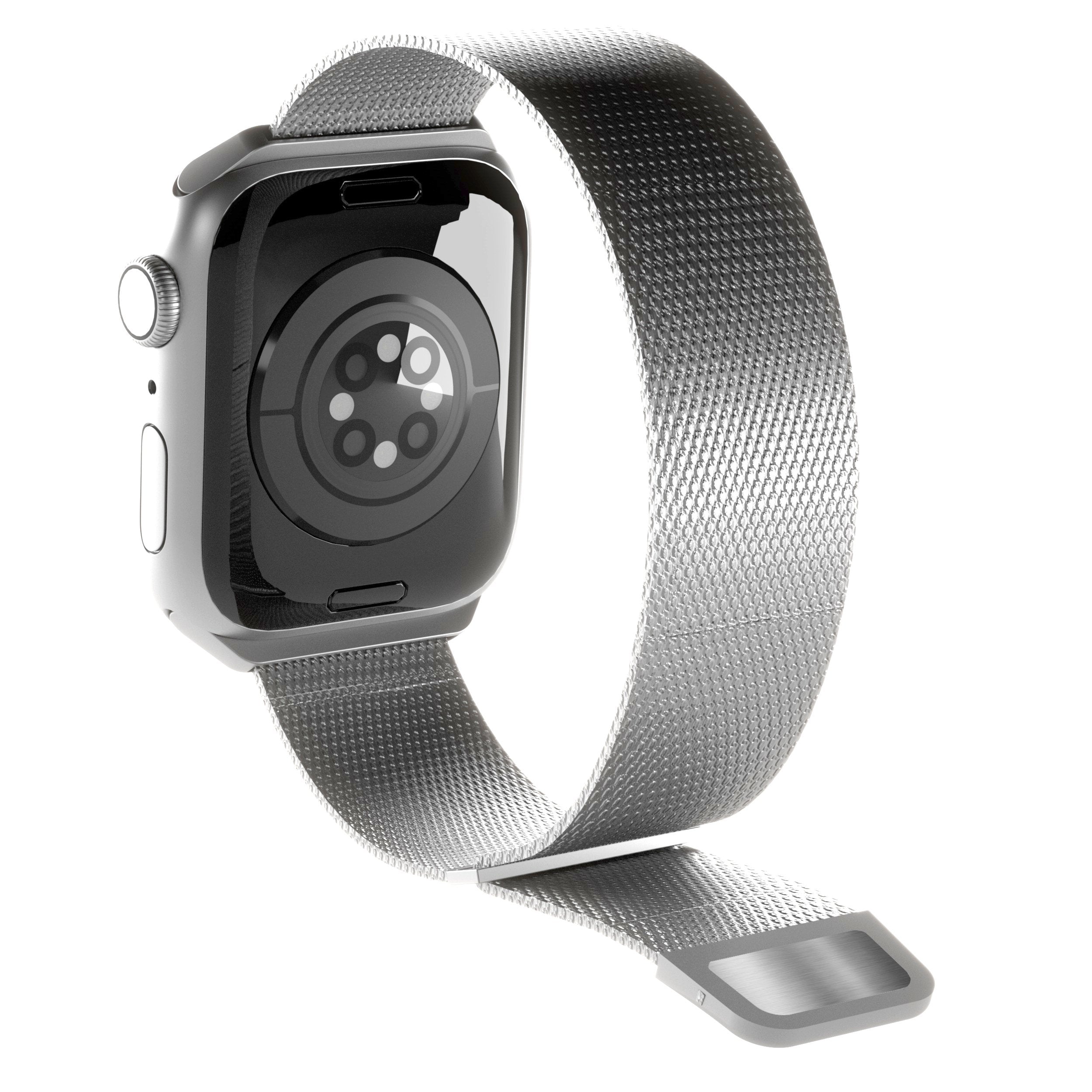 Puro Milanese Magnetic Band - Pasek Ze Stali Nierdzewnej Do Apple Watch 38/40/41 Mm (Srebrny)