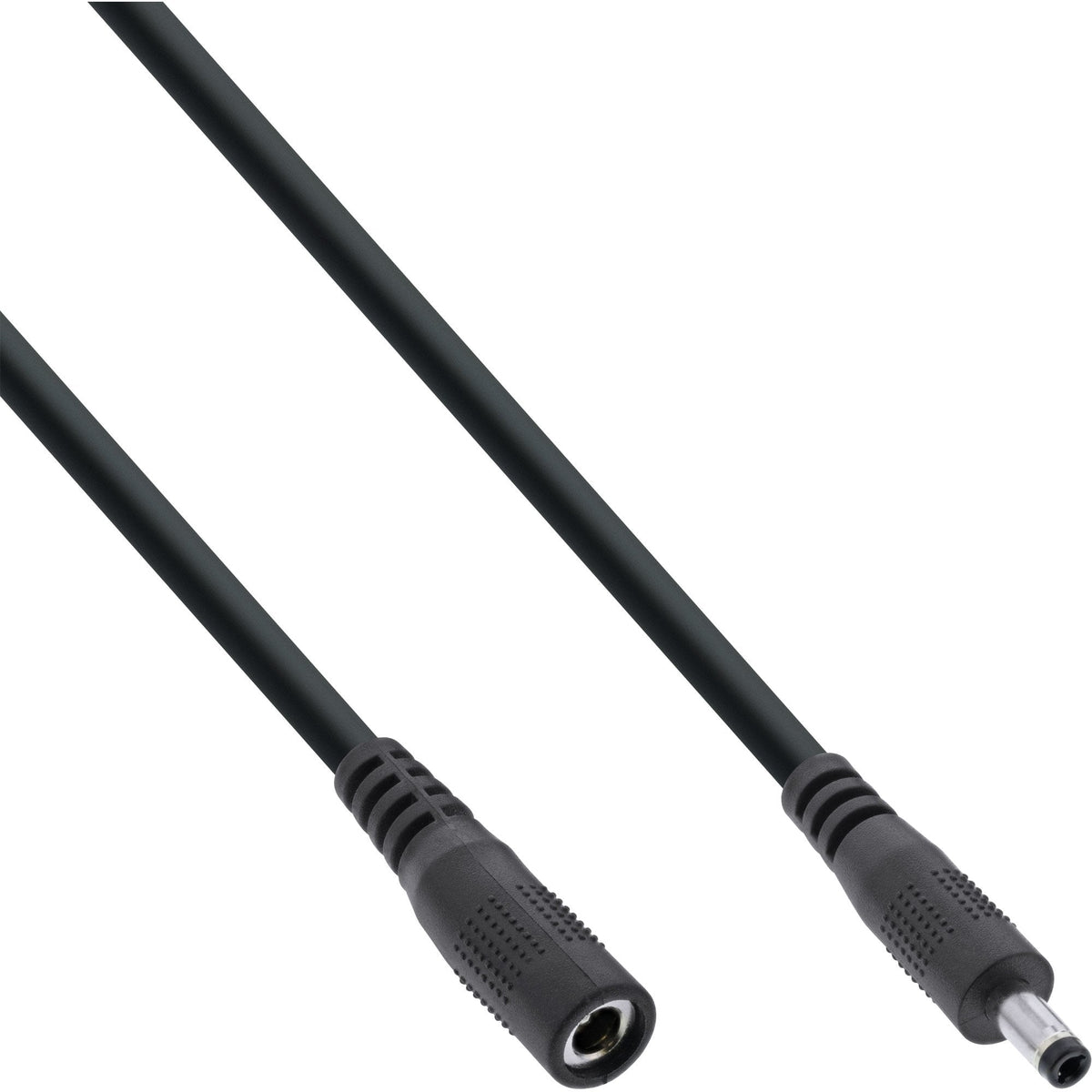 Cable De Extensión De Cc Inline, Enchufe De Cc Macho/Hembra 4,0x1,7 Mm, Awg 18, Negro, 5 M
