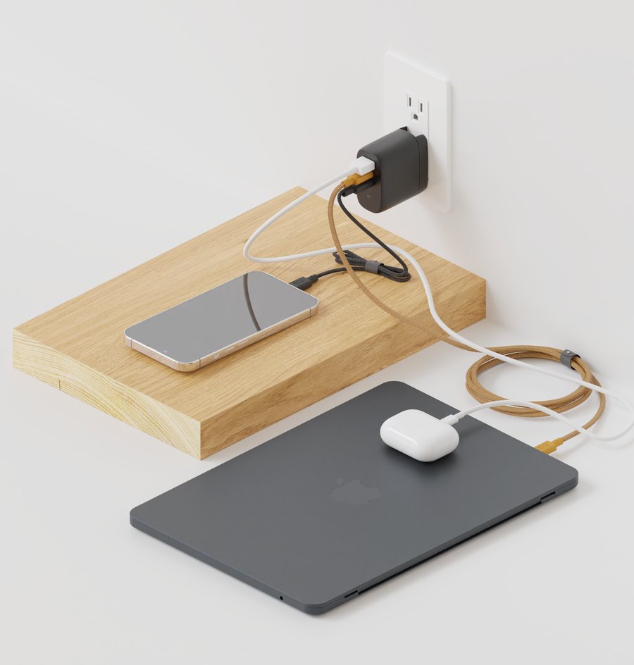Native Union Fast Gan Charger Pd 67w Portátil, Smartphone, Tableta Negro Corriente Alterna Carga Rápida Interior