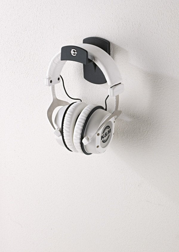 K&M 16312 Soporte De Pared Para Auriculares Negro