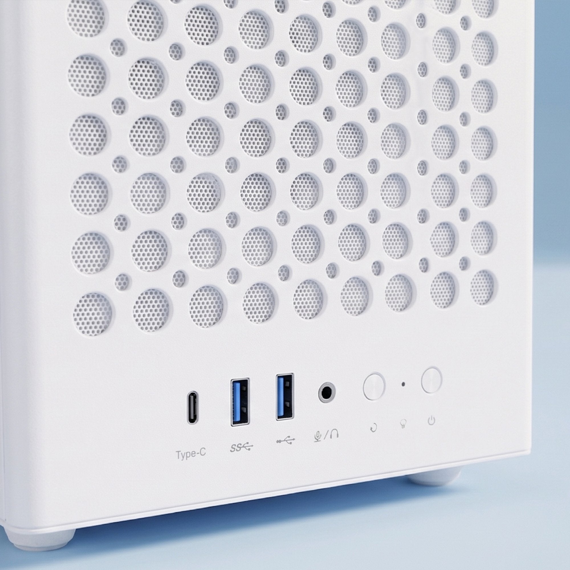 Caja Pc  Atx Mars Gaming Mc-T800 Frontal Airdot Mesh 4x Ventiladores Fdb Cablehatch Usb-C Blanco