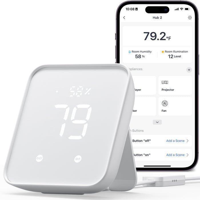 EAN 0850046603228 - SwitchBot HUB 2 transmisore smart home Inalámbrico Montado en pared IR inalámbrico imagen 3