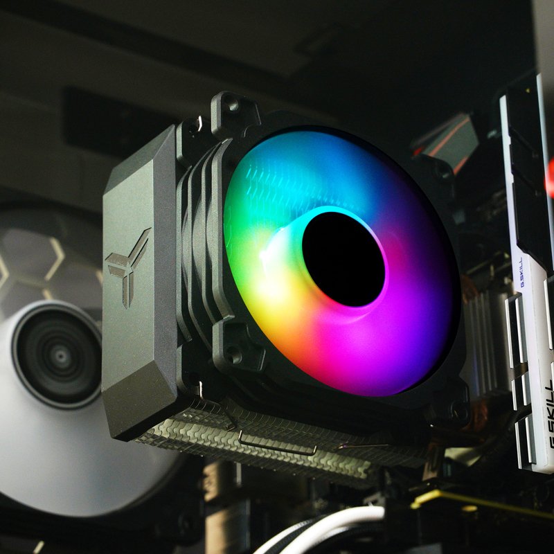 K Jonsbo Cr-1200e Cpu Disipador, Rgb - 92mm