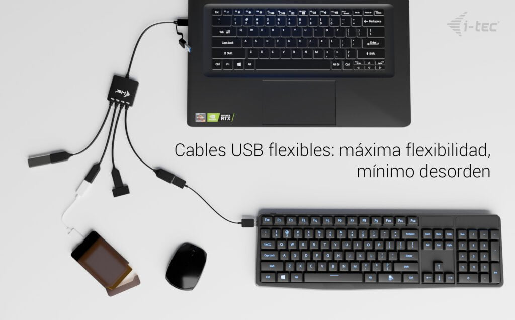 EAN 8595611707391 - i-tec USB-C/USB-A Cable HUB 4 port (2x USB-C, 2x USB-A) imagen 9