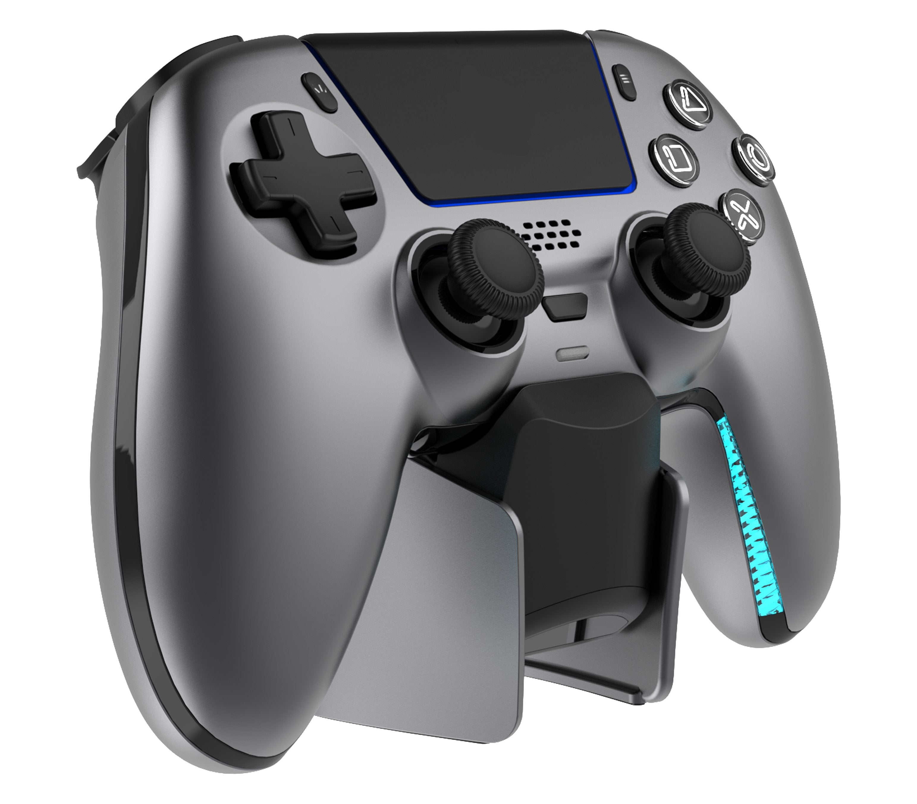 EAN 7333048072498 - Deltaco Gaming GAM-199-STEELGRAY mando y volante Gris, Metálico, Acero Bluetooth/USB Gamepad PlayStation  imagen 3