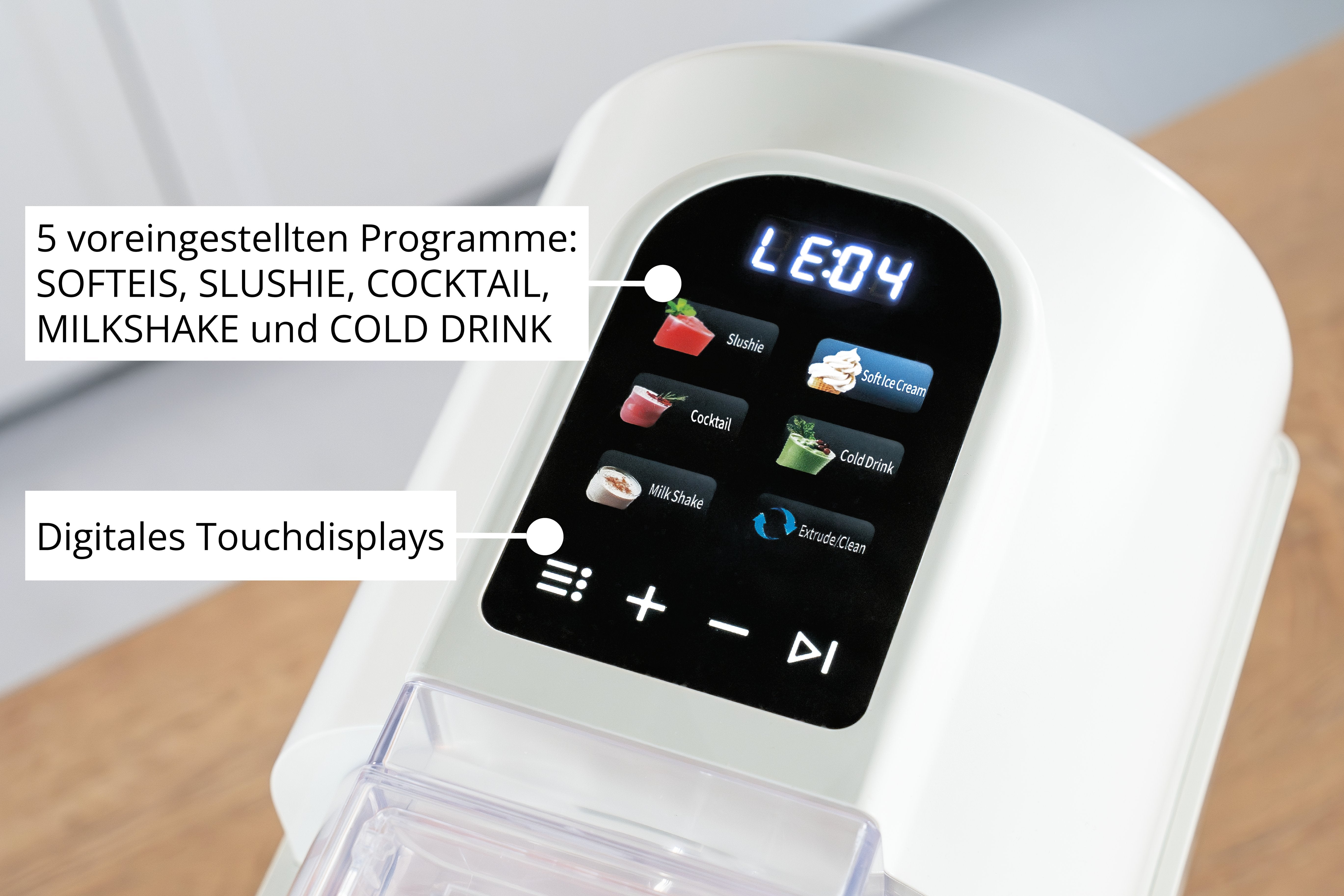 Unold 48965 Sofia Schwarz 2in1 Slush- & Softeismaschine