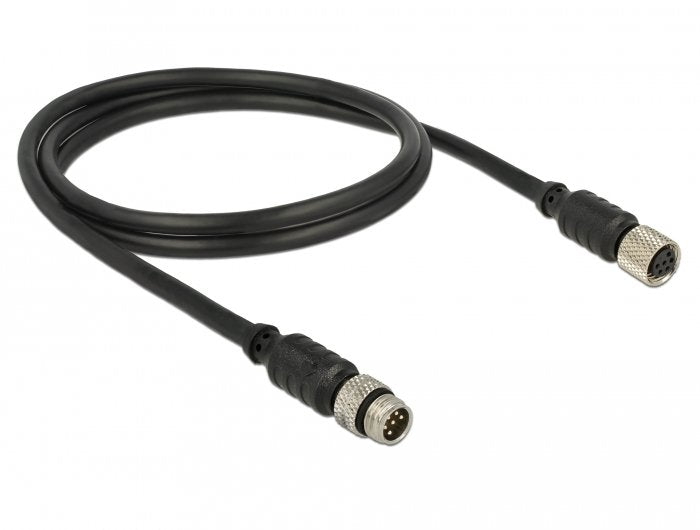 Delock M8 Sensor-   Aktorverlängerungscable 6 Pin Stecker Zu 6 Pin Buchse Wasserdicht 1 M