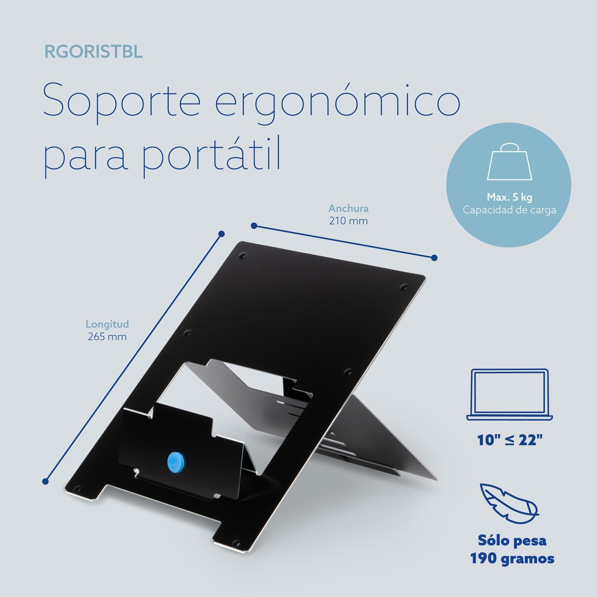EAN 8719274490531 - R-Go Tools RGORISTBL soporte para ordenador portátil 55,9 cm (22") imagen 11