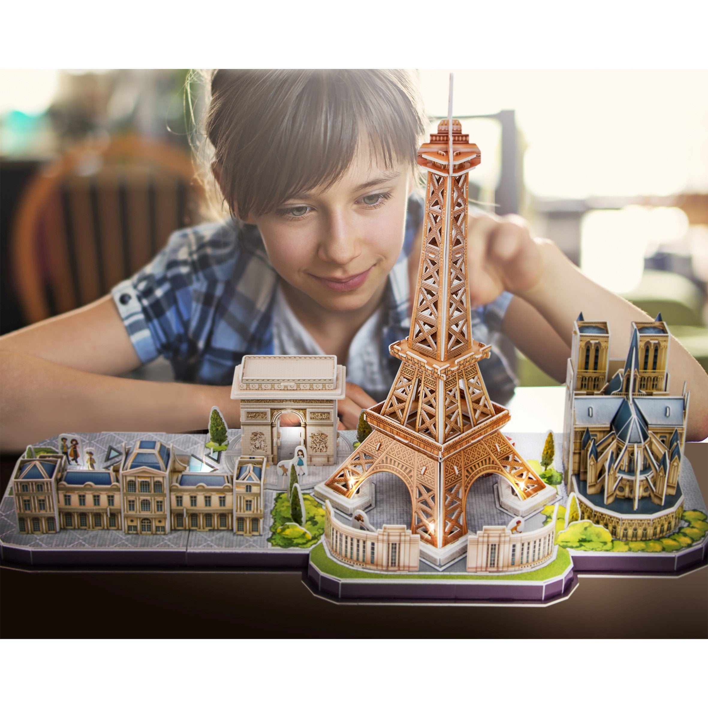 Cubic Fun Puzzle 3d Led  City Line Paris