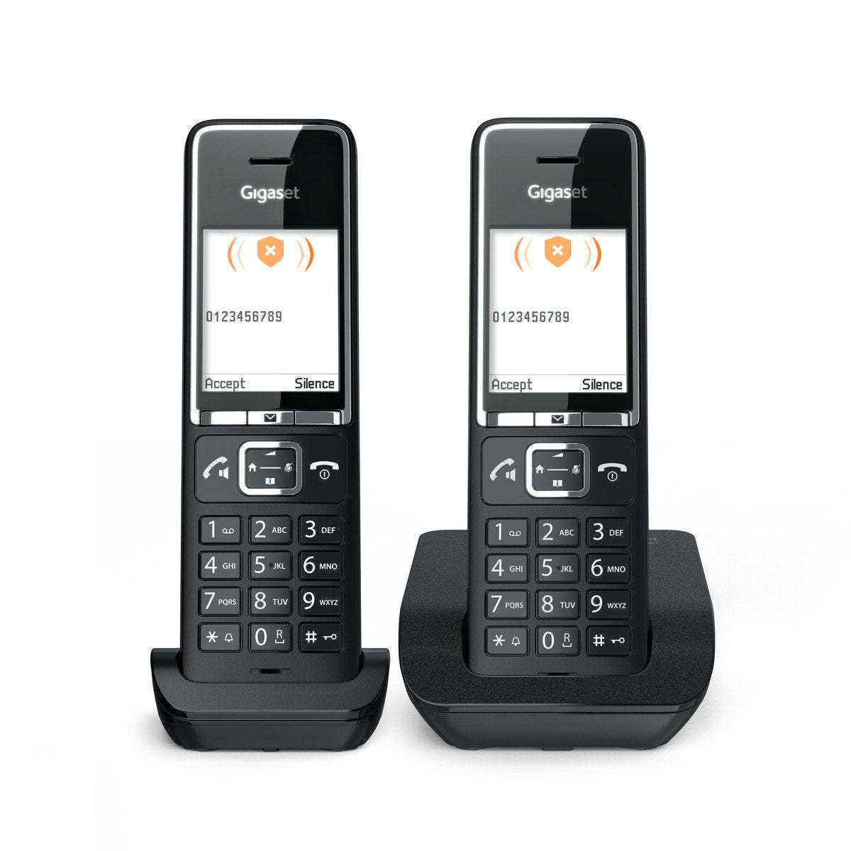 EAN 4250366866352 - Gigaset COMFORT 550 duo Teléfono analógico Identificador de llamadas Negro imagen 7