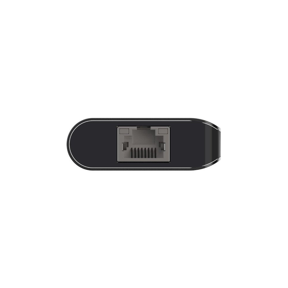 Adaptador Belkin Avc008btsgy  Multipuerto Usb-C A Ethernet, Usb-C, Usb-A, Hdmi, Sd  Color Gris