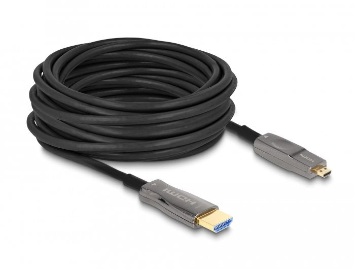 Delock 86010 Cable Óptico Activo Hdmi 5 En 1 8k 60 Hz 30 M