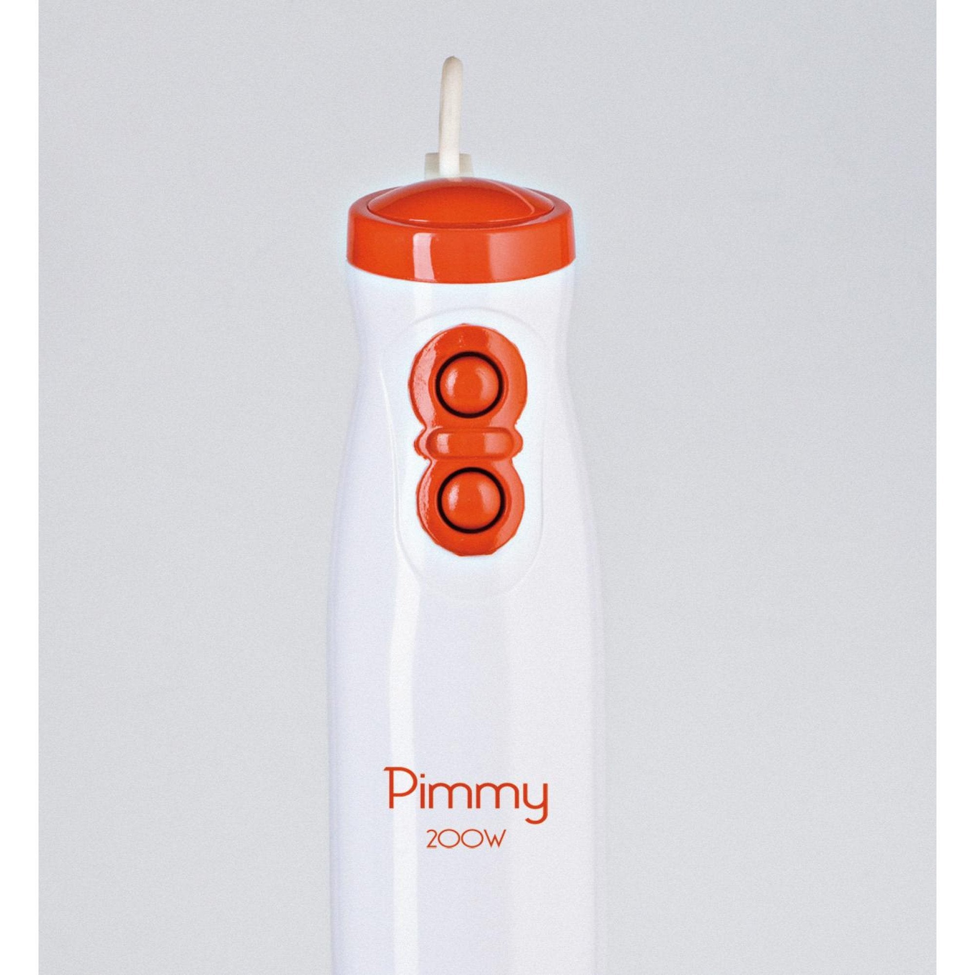 Batidora Ariete 0881/00 0 L De Inmersión 200 W Naranja, Acero Inoxidable, Blanco