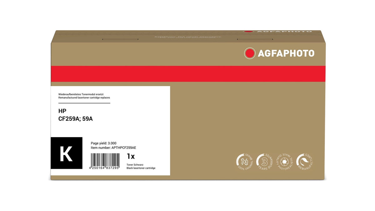 EAN 4250164837295 - AgfaPhoto APTHPCF259AE cartucho de tóner Compatible Negro imagen 2