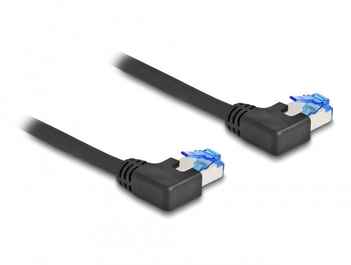 Delock 80210 Cable De Red Rj45 Cat.6a S/Ftp Acodado A La Izquierda 1 M Negro