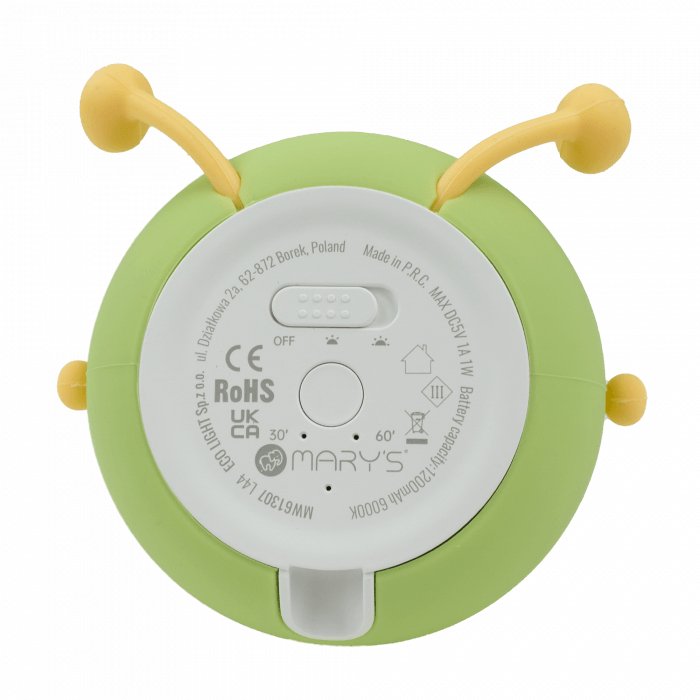 Lámpara Nocturna Led Recargable Modelo Pera Verde