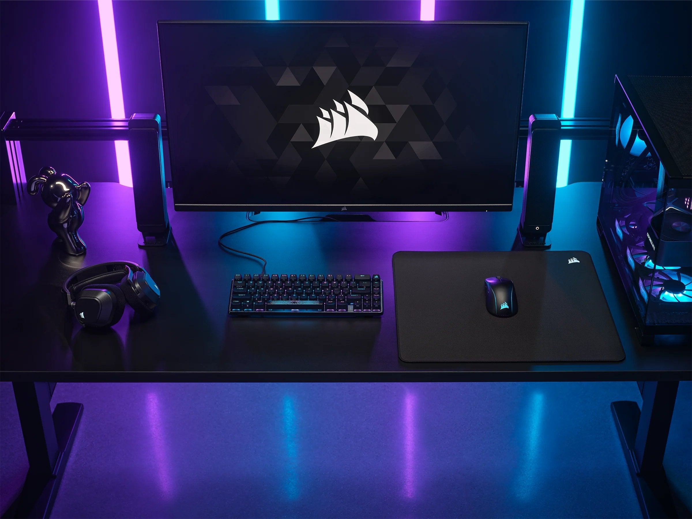 Alfombrilla Corsair Mm500 V2 Gaming, Negro, Talla L  Ch-941b161-Ww