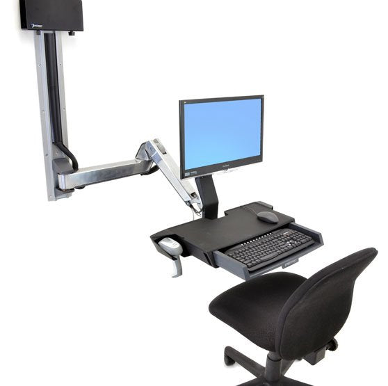 Ergotron Sit-Stand Combo Extender - Componente De Montaje (Brazo De Extensión, Wandschienenhalterung, Armabdeckung, Befestigungsmaterialien)