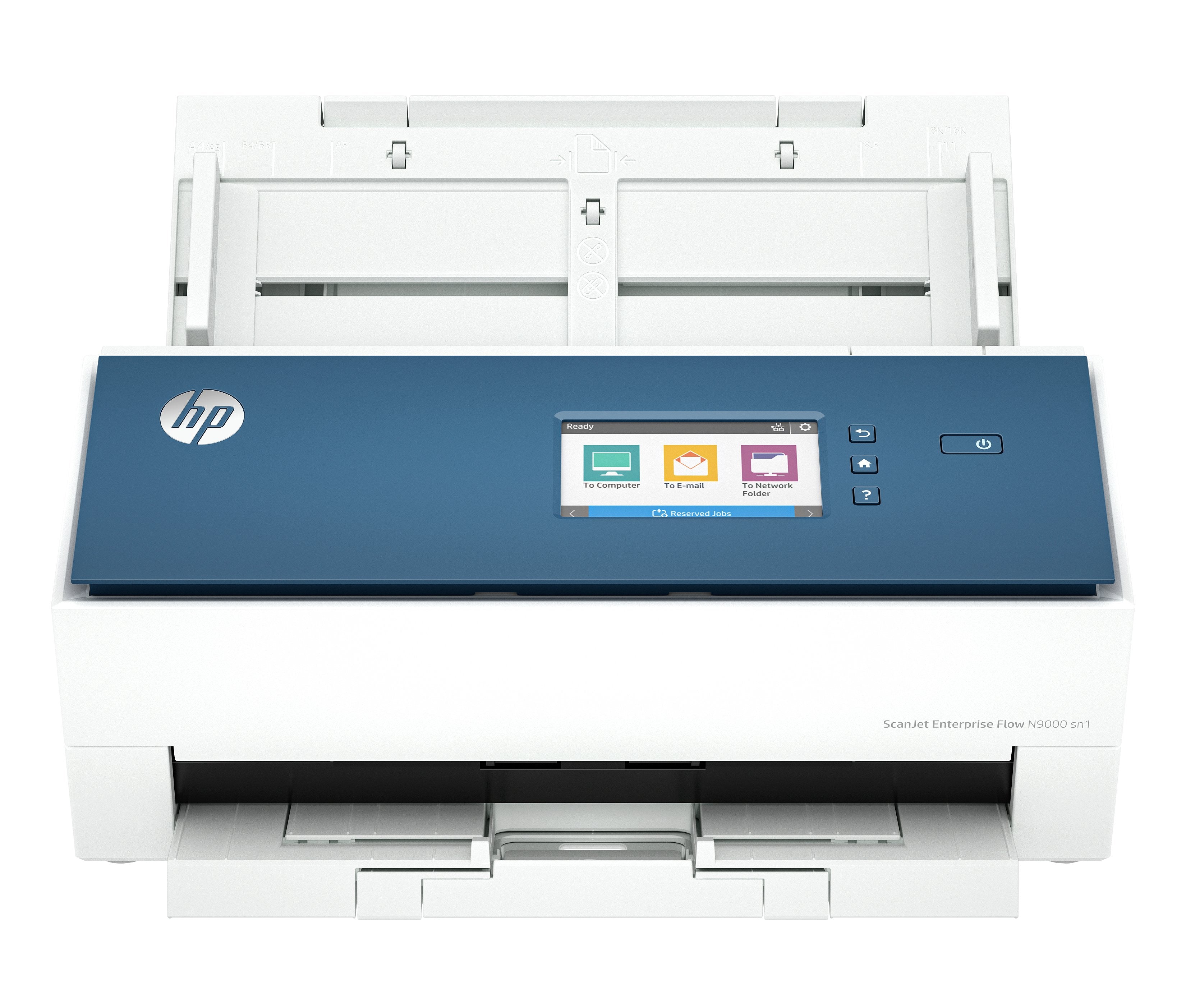 EAN 0198701400875 - HP ScanJet Enterprise Flow N9000 sn1 Escáner alimentado con hojas 600 x 600 DPI A3 Azul, Blanco imagen 1