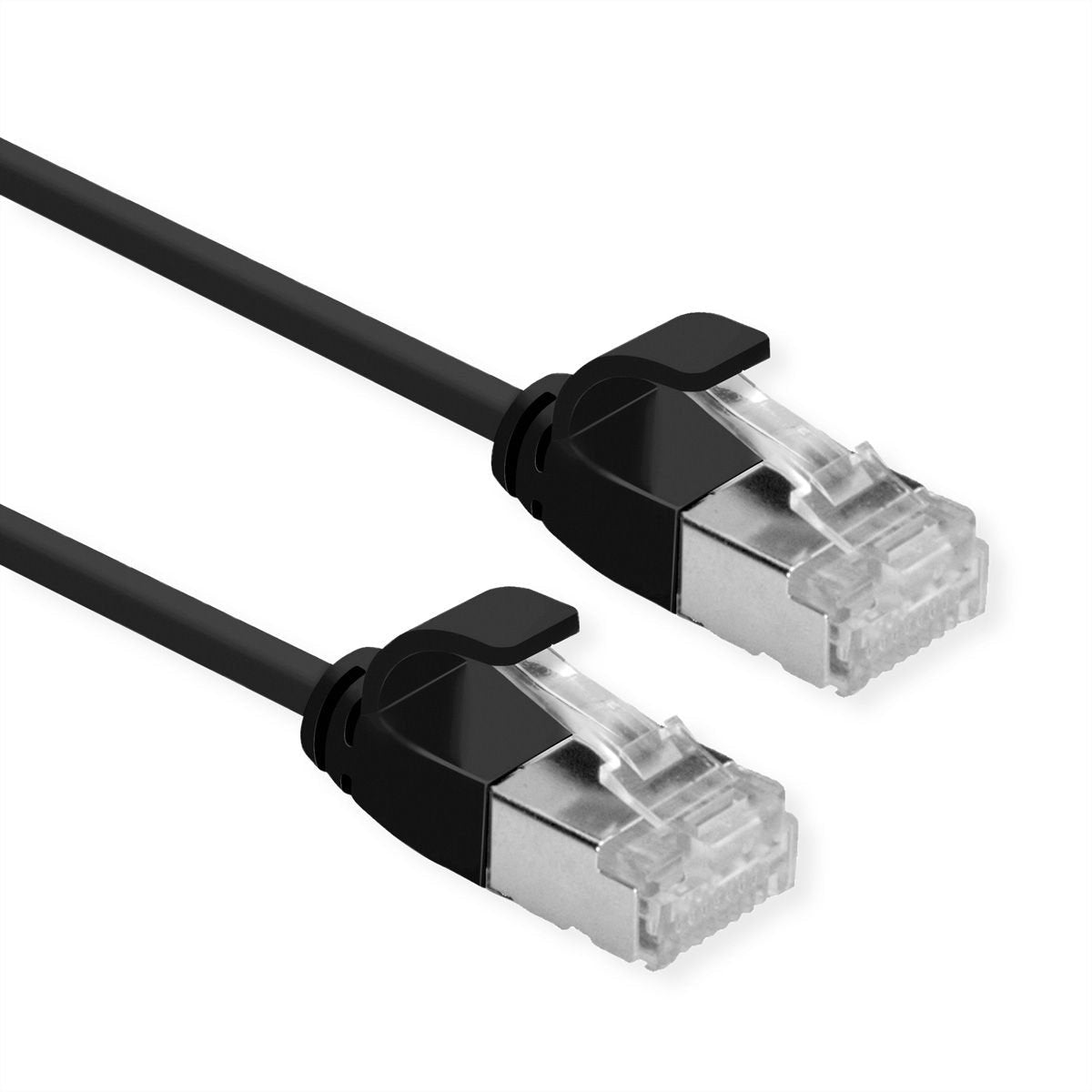 Roline U Ftp Datacenter Cable De Red Cat.6a (Class Ea), Lsoh, Slim, Schwarz, 0,5 M