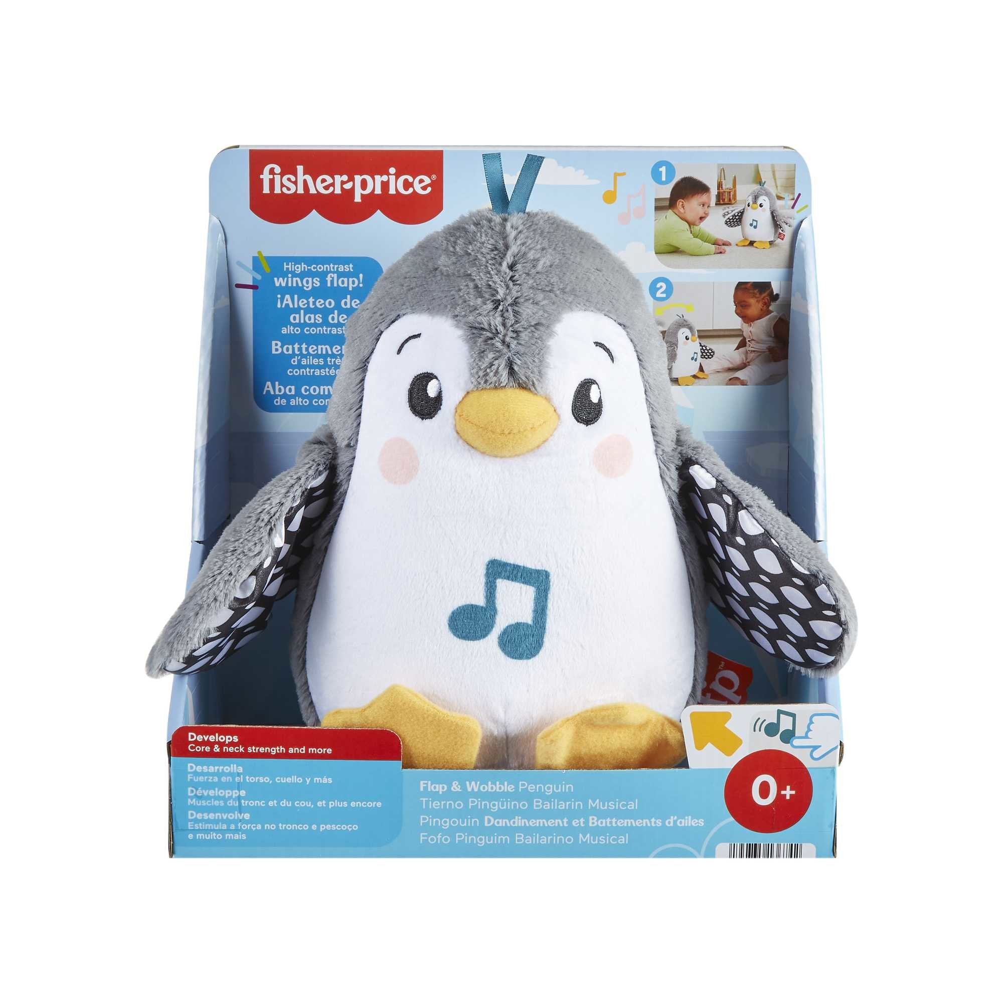 Juguete De Peluche De Pingüino Flutter & Wobble De Fisher-Price