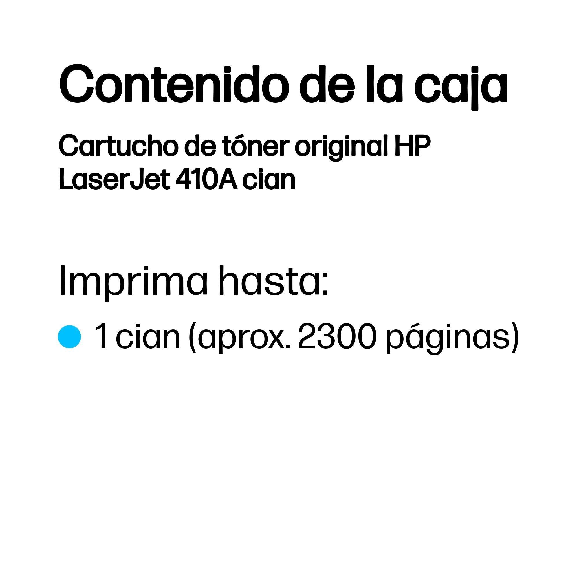 EAN 0888793807514 - HP 410A Cyan Original LaserJet Toner Cartridge cartucho de tóner 1 pieza(s) imagen 3