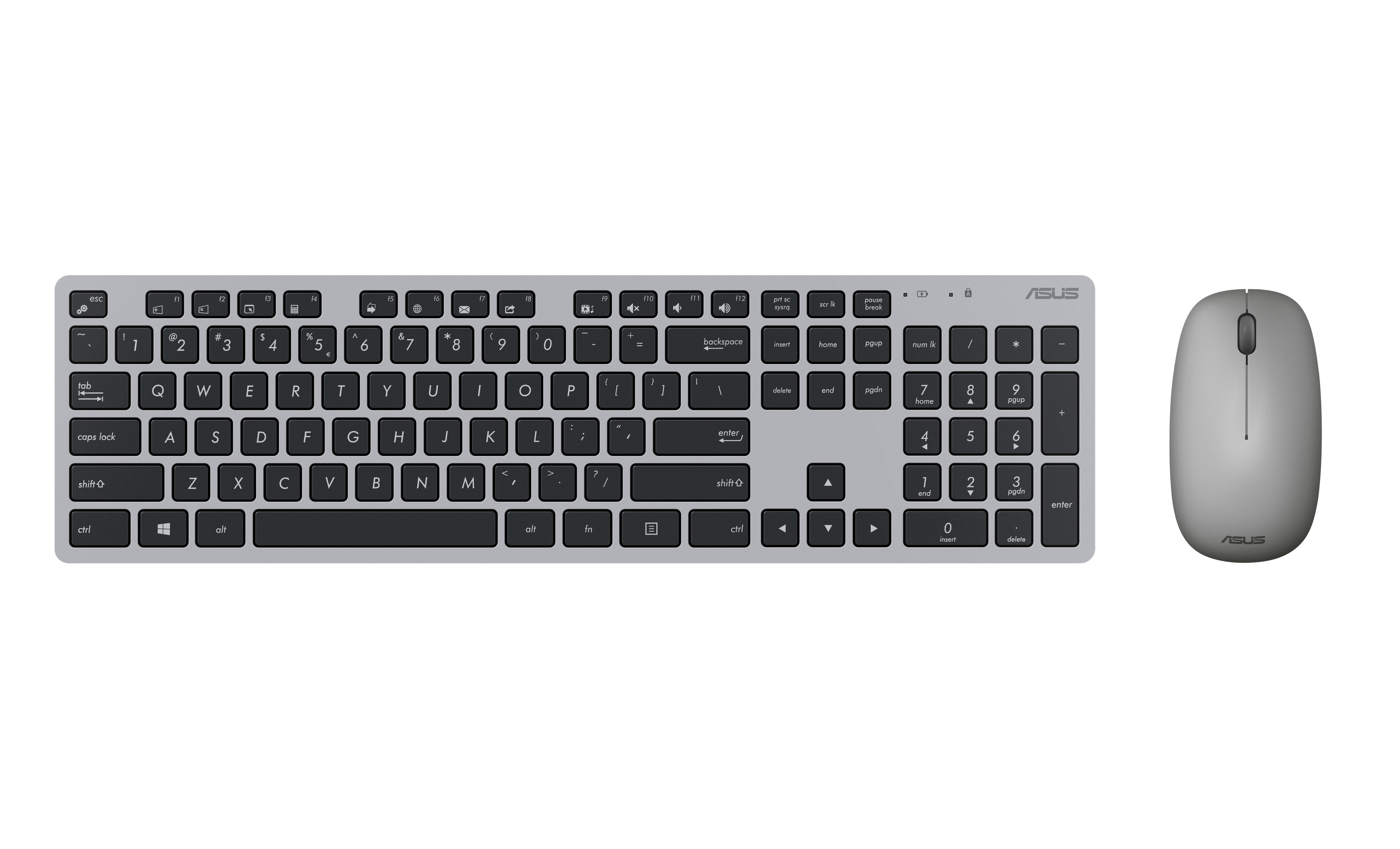 Teclado Ingles Asus W5000 Ratón Incluido Rf Inalámbrico Gris
