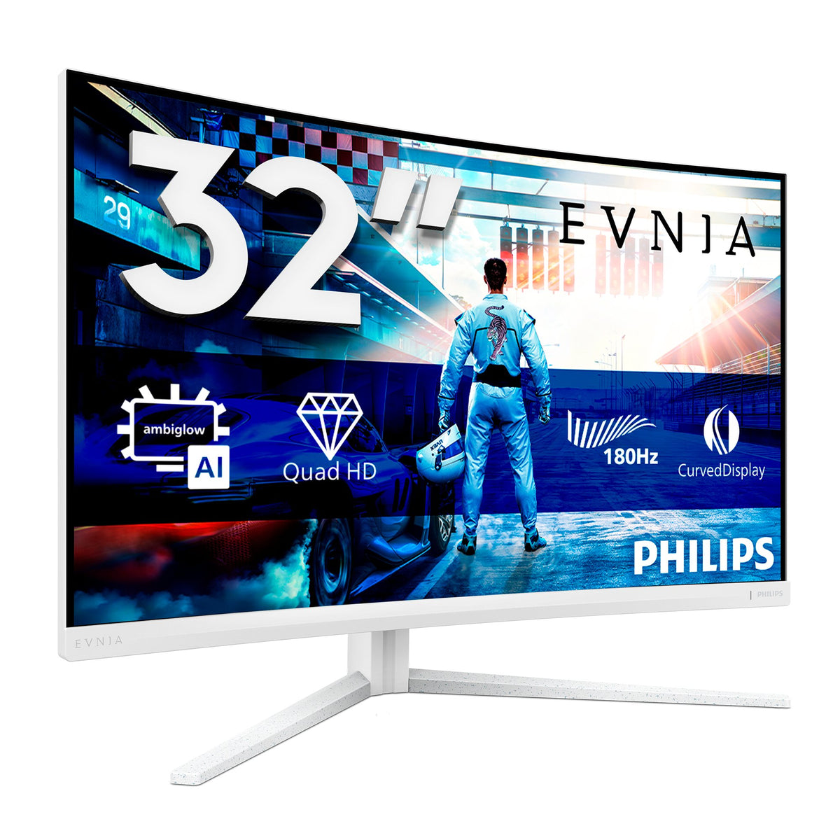 EAN 8721038002614 - Philips Evnia 5000 32M2C5501/00 pantalla para PC 80 cm (31.5") 2560 x 1440 Pixeles Quad HD LCD Blanco imagen 4
