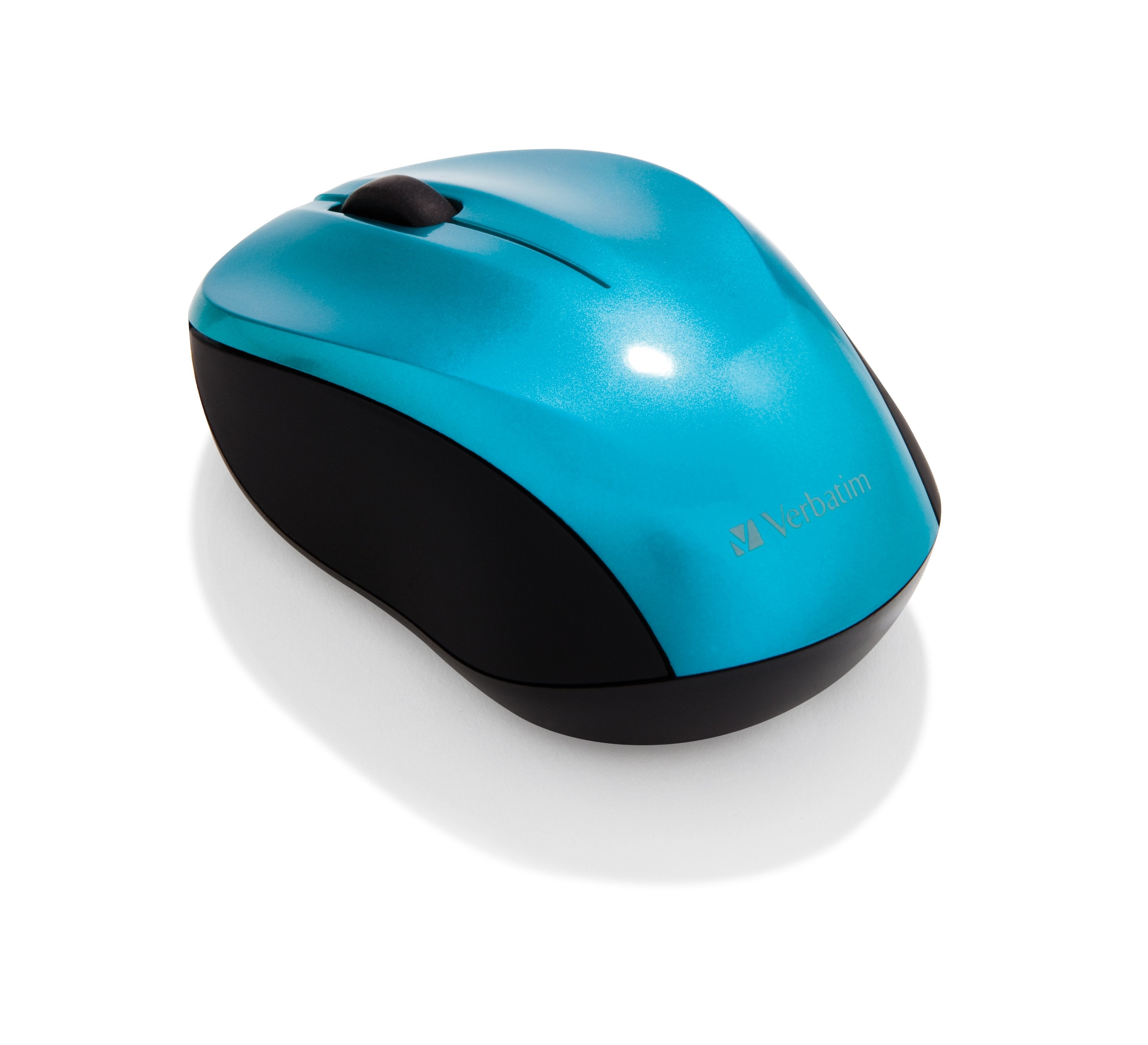 Verbatim Ratón Go Nano Inalámbrico 1600ppp Compacto Ambidiestros Receptor Usb Azul Turquesa