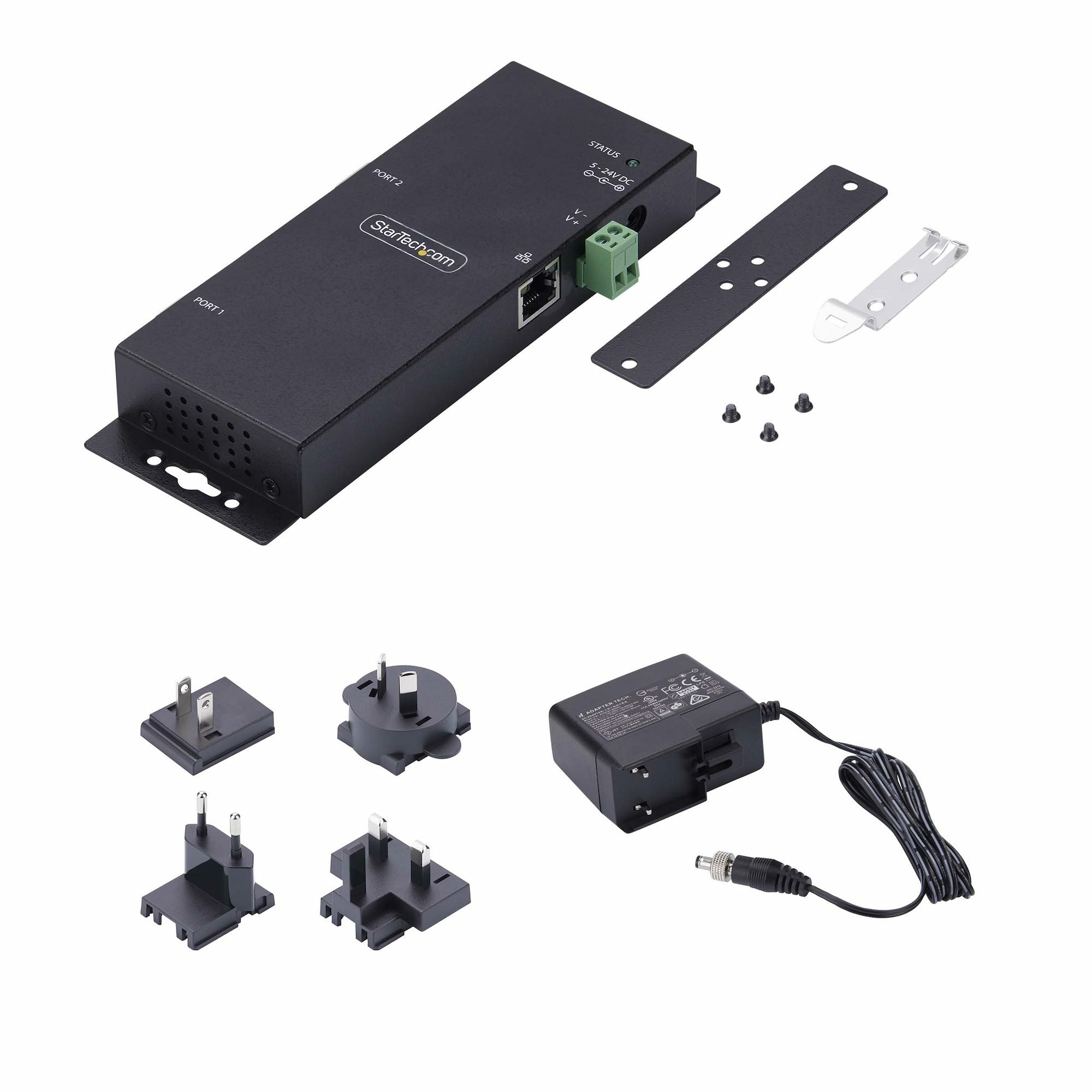 EAN 65030905992 - StarTech.com I23-SERIAL-ETHERNET convertidor, repetidor y aislador en serie RS-232 RJ-45 Negro imagen 8