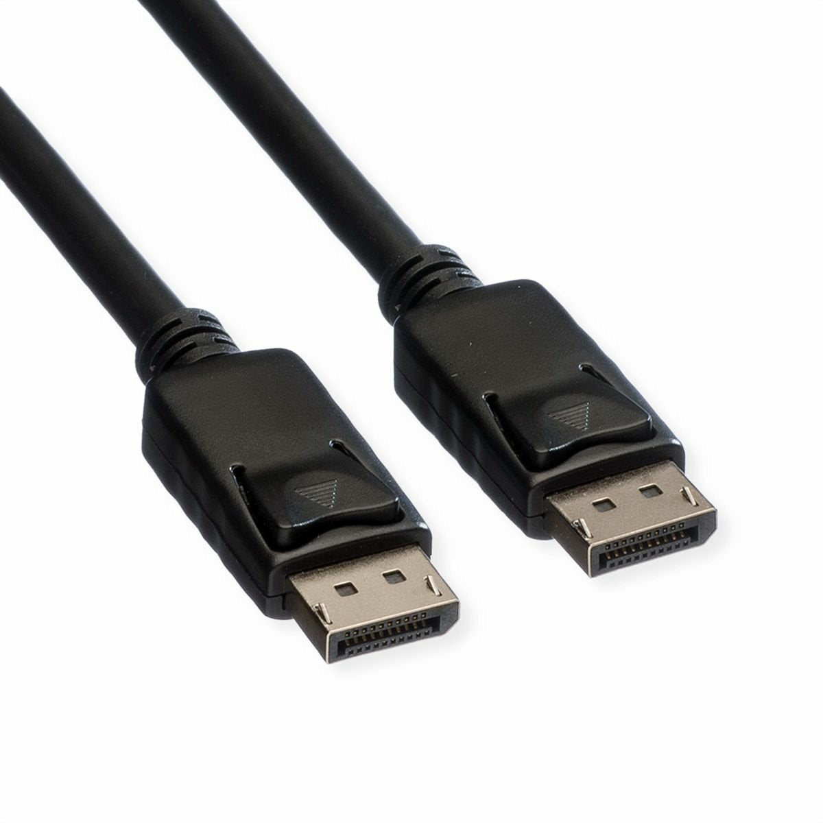 Roline Displayport Cable, Dp-Dp, V1.2, St - St, Tpe, Schwarz, 7,5 M