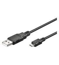 Wentronic Cable Usb A  Micro-Usb 1.80m  Negro