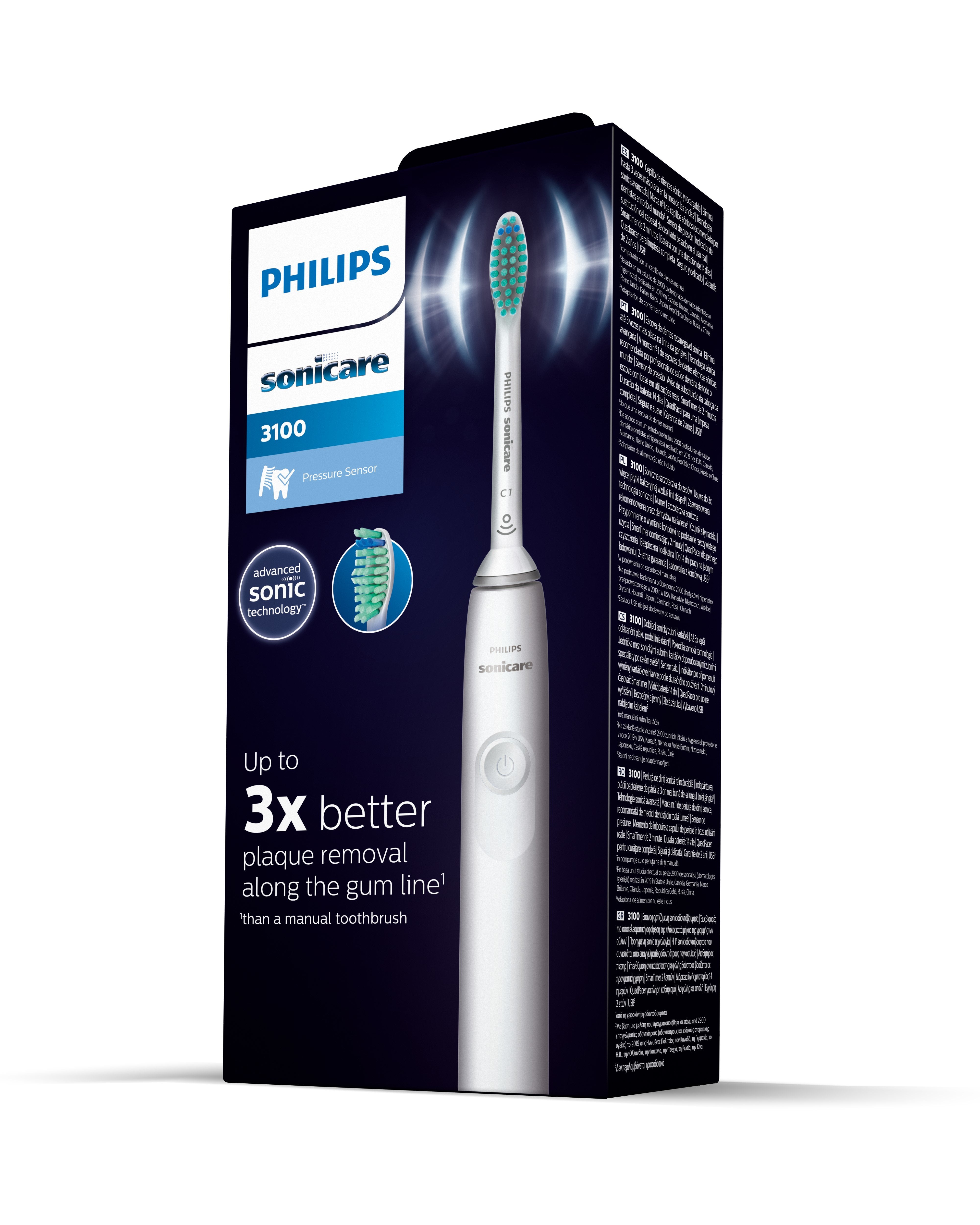 EAN 8710103985570 - Philips 3100 series HX3671/13 cepillo eléctrico para dientes Adulto Cepillo dental sónico imagen 6