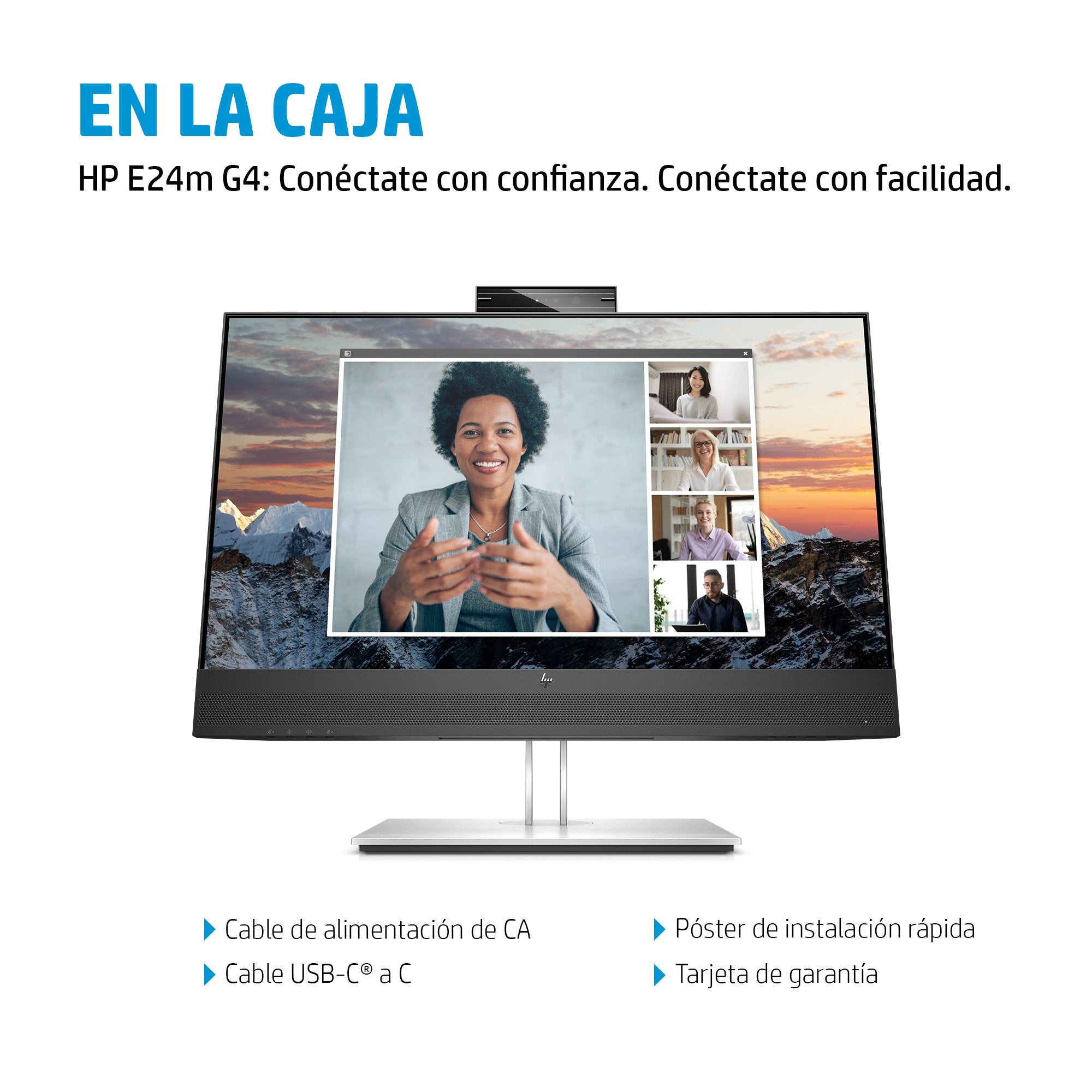 EAN 5715063337721 - HP E24m G4 FHD USB-C Conferencing Monitor pantalla para PC 60,5 cm (23.8") 1920 x 1080 Pixeles Full HD LC imagen 4