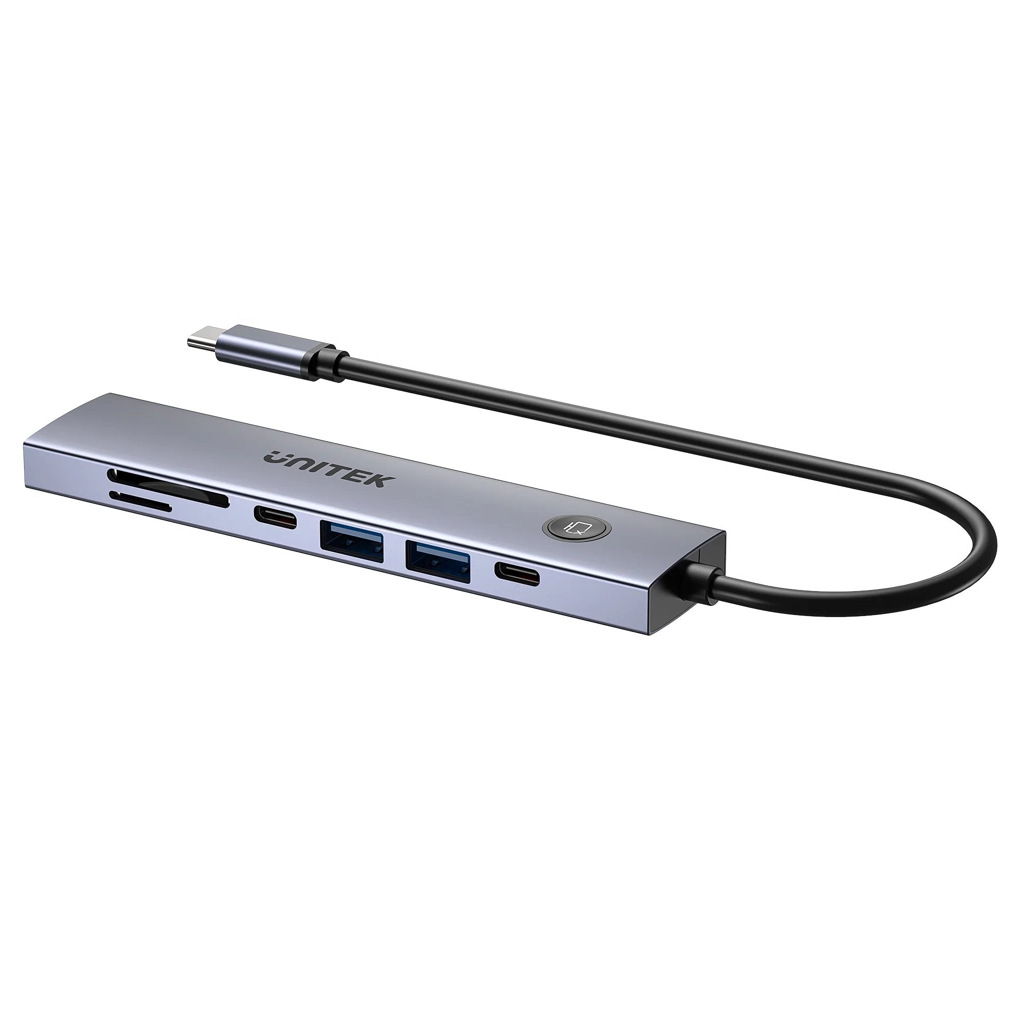 EAN 4894160059444 - UNITEK H1124AGY01 hub de interfaz 2 x USB 3.2 Gen 1 (3.1 Gen 1) Type-B Gris imagen 4