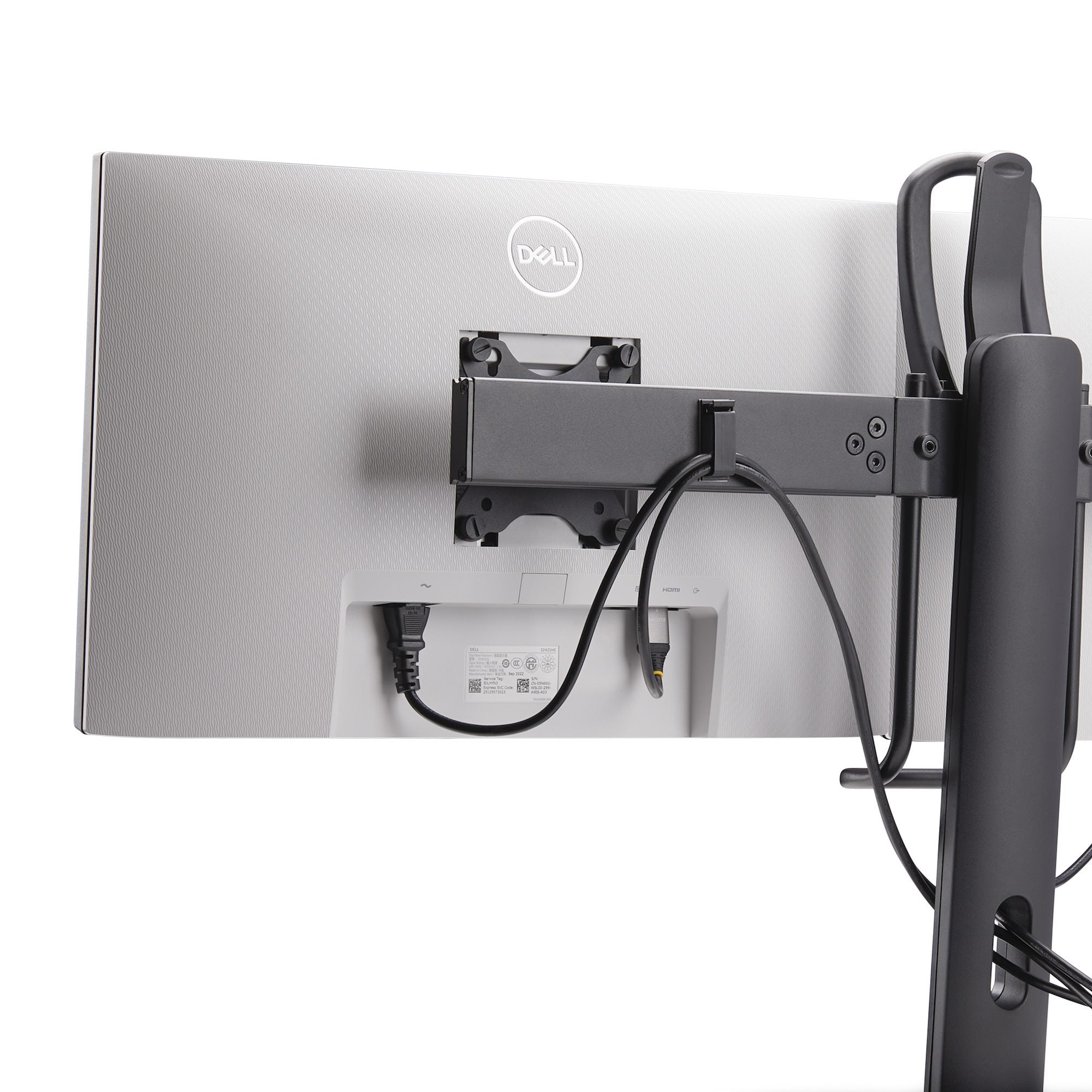 Startech.Com Crossbar Dual Monitor Desk Stand, Double 27inch Screens/Vesa Aufstellung - Für 2 Monitore - Negro