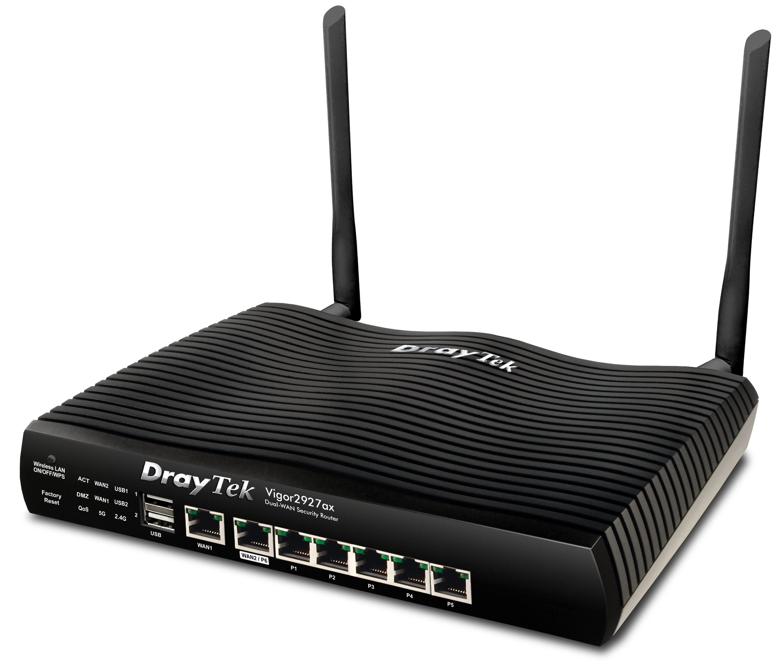 EAN 4710484743022 - DrayTek Vigor2927ax router inalámbrico Gigabit Ethernet Doble banda (2,4 GHz / 5 GHz) Negro imagen 3