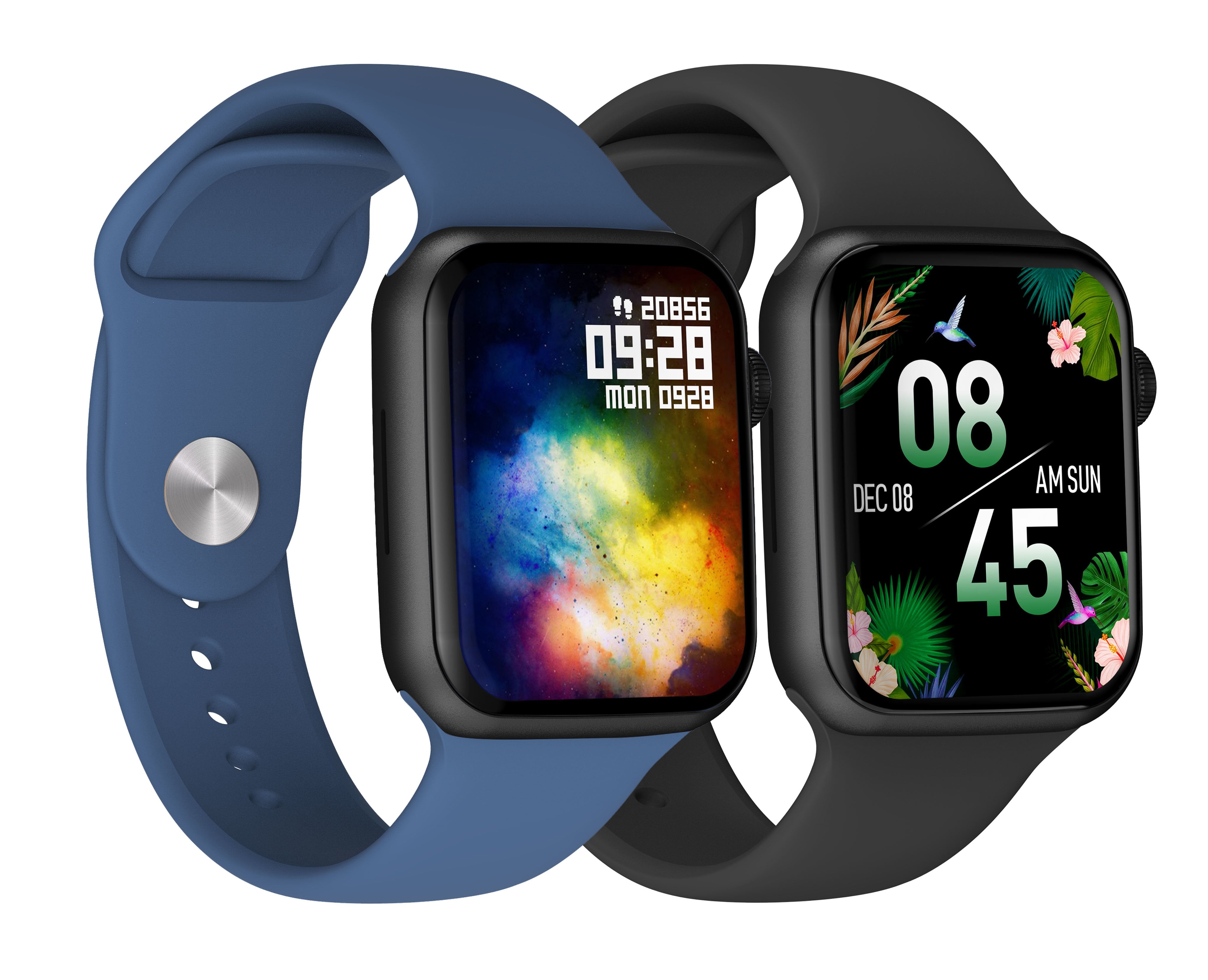 Smartwatch  Dcu Colorful 2 Negro+Azul Marino 1.91