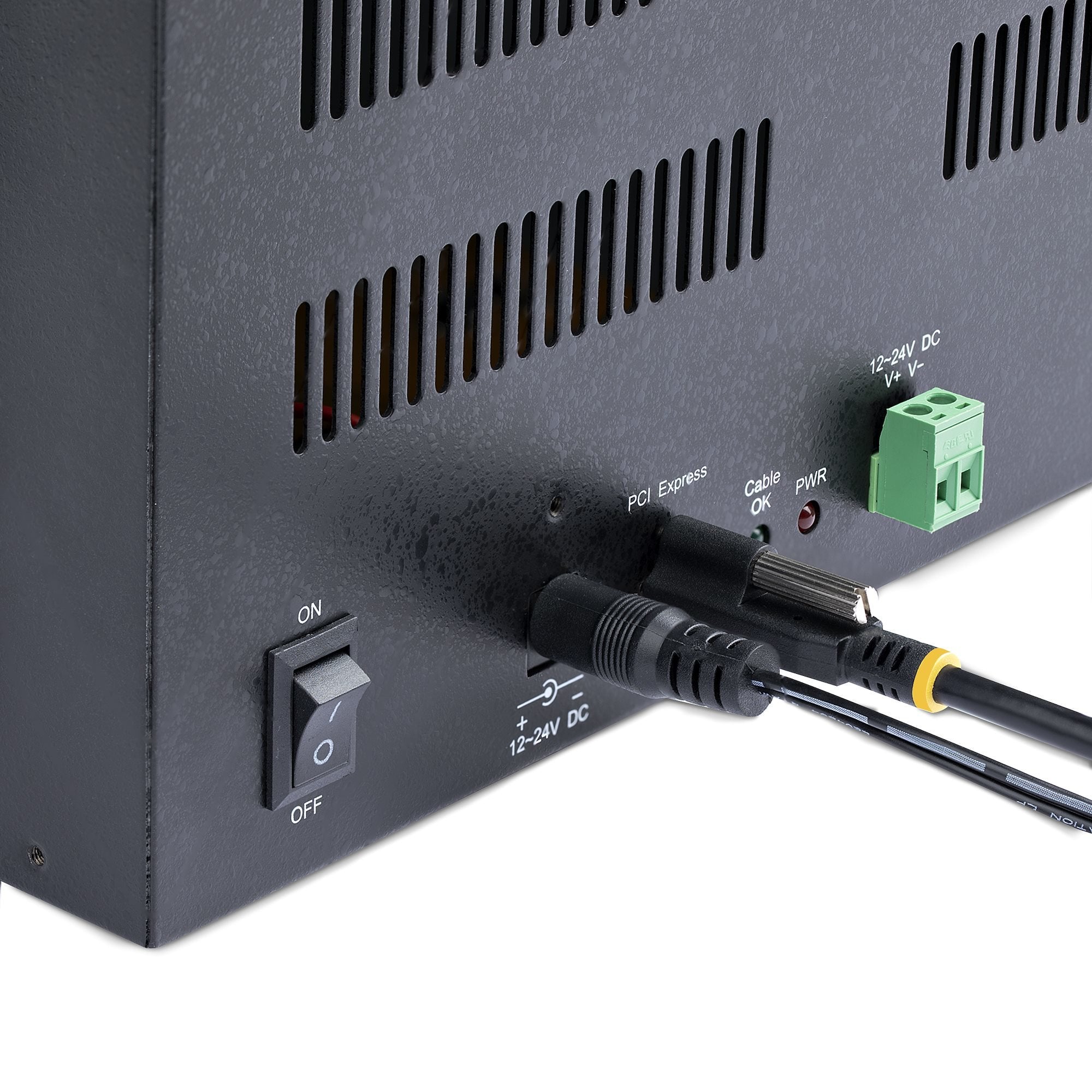 Startech.Com Caja Externa De Expansión Pcie X2 A 4 Ranuras Pci Express X1 - Riser Extensor De 4 Slots Pcie Con Tarjeta Host Pcie X2 - Pcie 2.0 - 10gbps - 4 Slots Externos