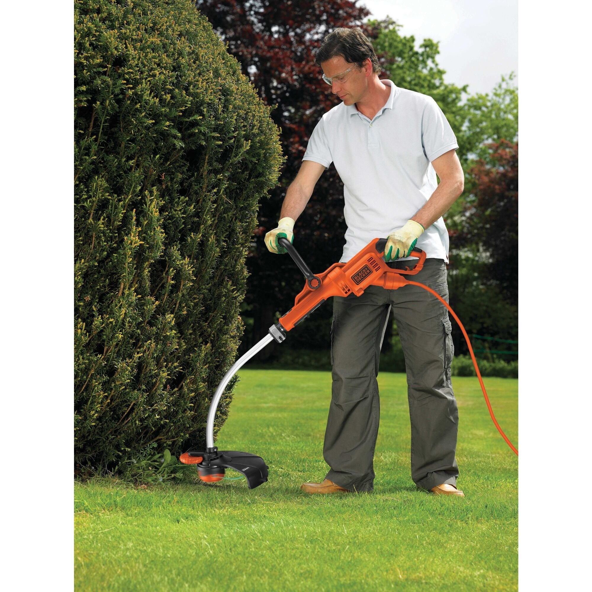 Black+Decker Gl9035-Qs Desbrozadora/Bordeadora 900 W Ca Eléctrica Negro, Naranja, Cortabordes Naranja/Negro, 2 Mm, 10 M, 7000 Rpm, Negro, Naranja, Ca Eléctrica, 900 W
