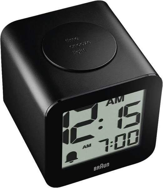 Braun  Bc 25 Bp Schwarz Quarzwecker Mit Sprachausgabe