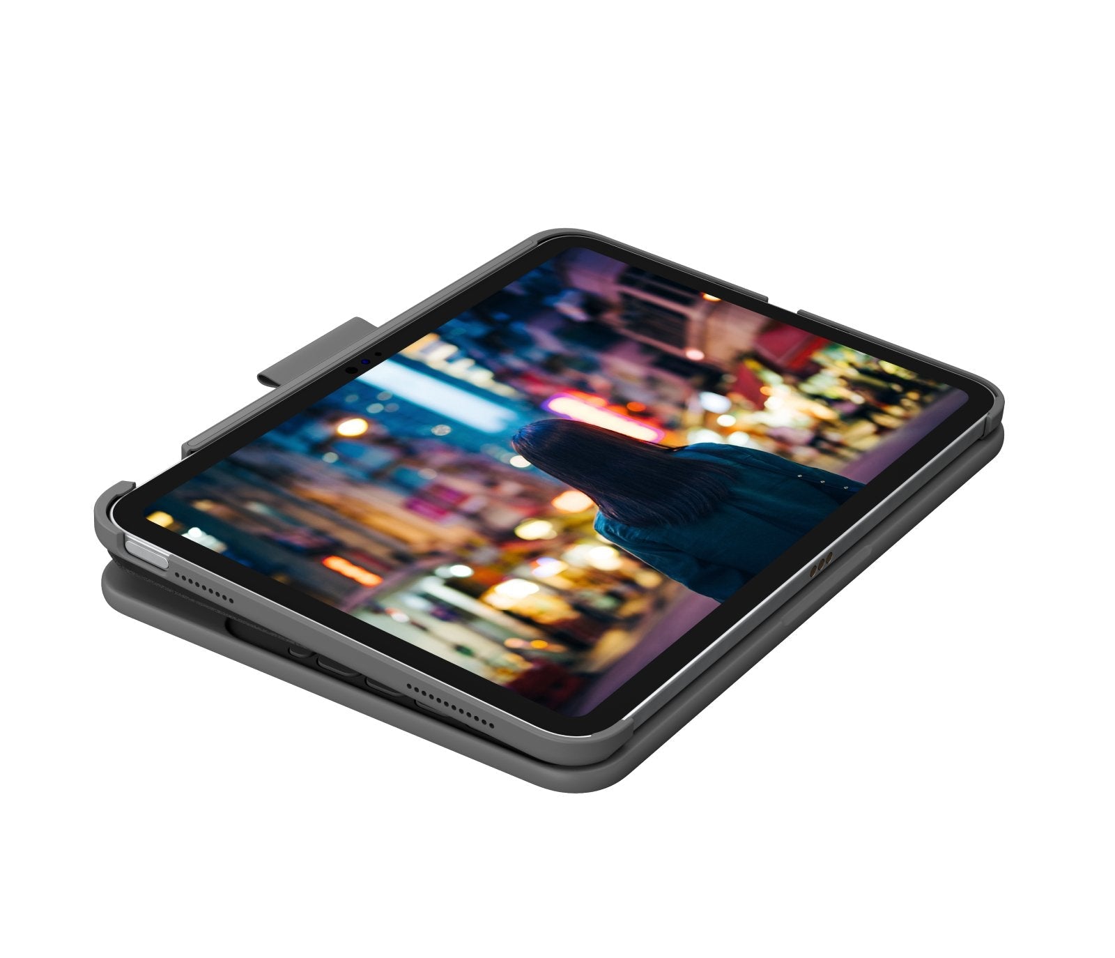 Inglés - Logitech Slim Folio Gris Bluetooth Qwerty Ipad Reino Unido