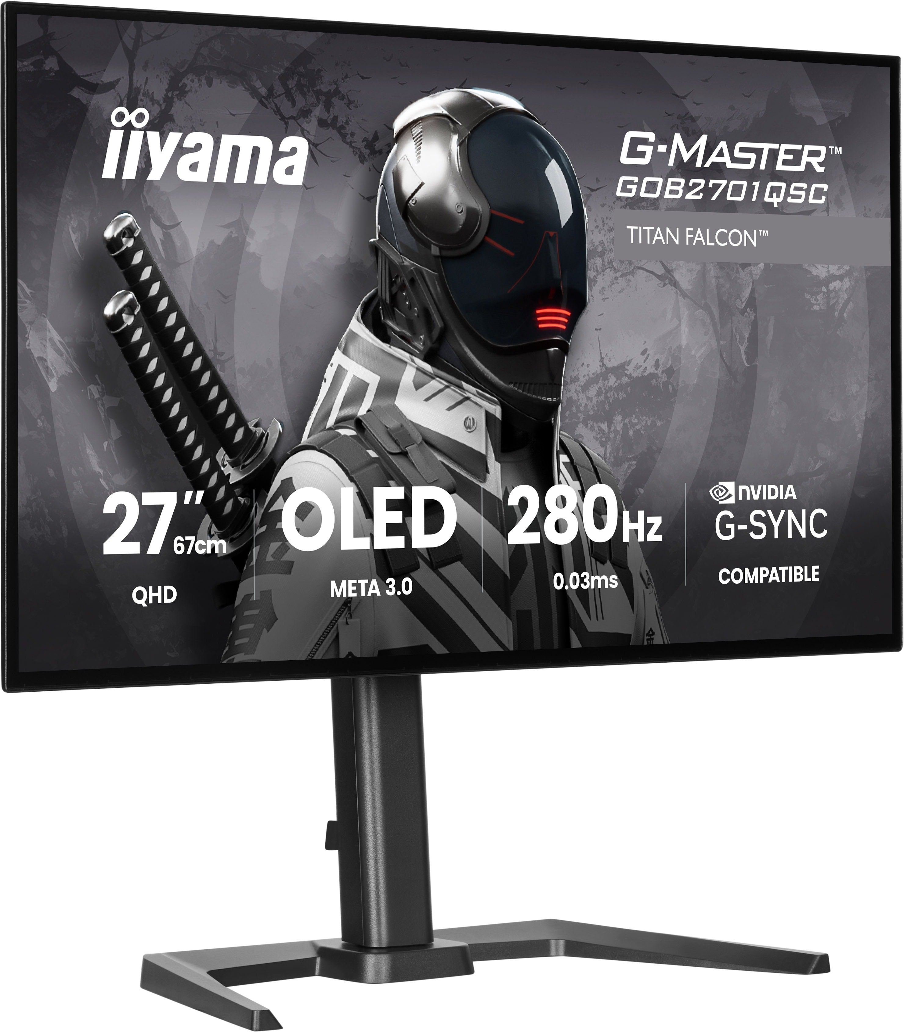 EAN 4948570127948 - iiyama G-MASTER GOB2701QSC-B1 pantalla para PC 68,6 cm (27") 2560 x 1440 Pixeles Negro imagen 3