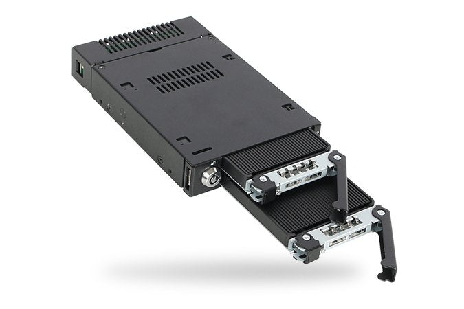 Icy Dock Mb834tp-B Caja Para Disco Duro Externo  (Ssd) Aluminio, Negro 2.5", Laufwerkstrays Negro, Caja Externa Para Unidad De Estado Sólido (Ssd), 2.5", M.2, Aluminio, Negro