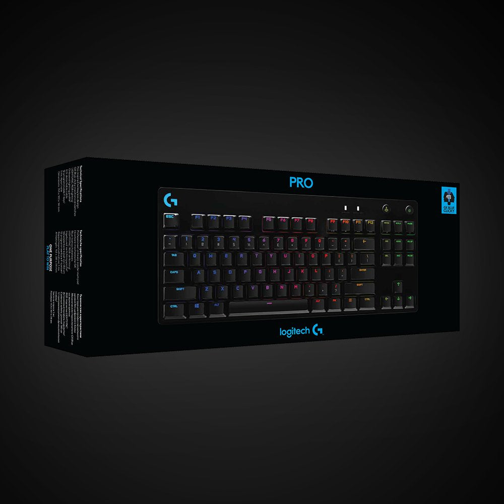 Teclado Ingles Logitech G Pro Gaming Usb Qwerty Internacional De Ee.Uu. Negro