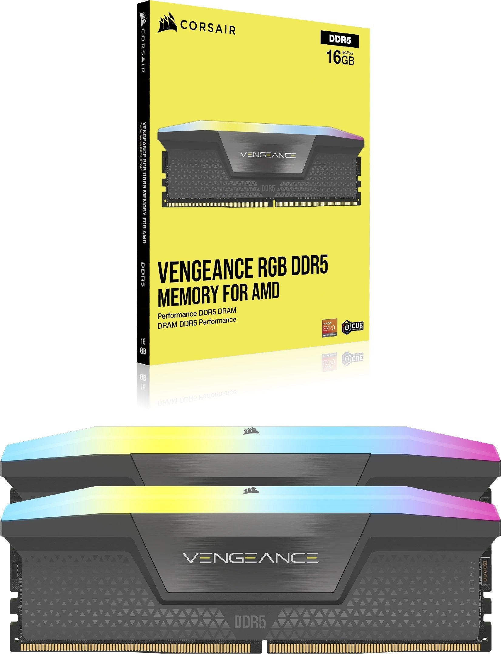 EAN 0840440490999 - Corsair Vengeance RGB CMH32GX5M2B6400Z32 módulo de memoria 32 GB 2 x 16 GB DDR5 imagen 5