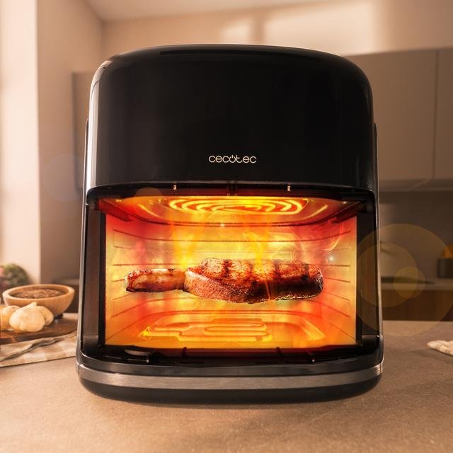 Freidora De Aire Cecotec Cecofry&Grill Smokin'Prime 8500 Sencillo 8,5 L Independiente 2300 W  Caliente Negro