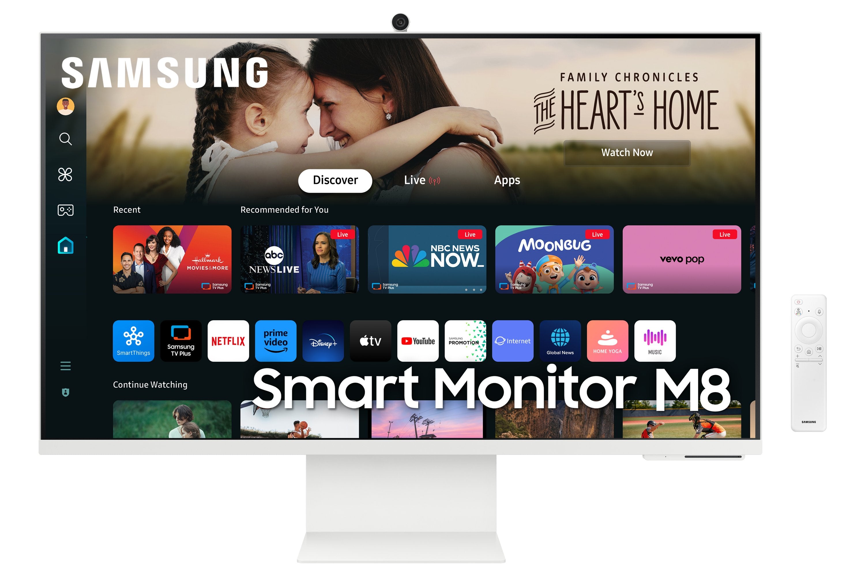 Samsung Ls32dm801uuxdu 32" Flat Va Smart Monitor M8 M80d Uhd, 3840x2160 16:9 400cd M2 4ms Hdmi Usb