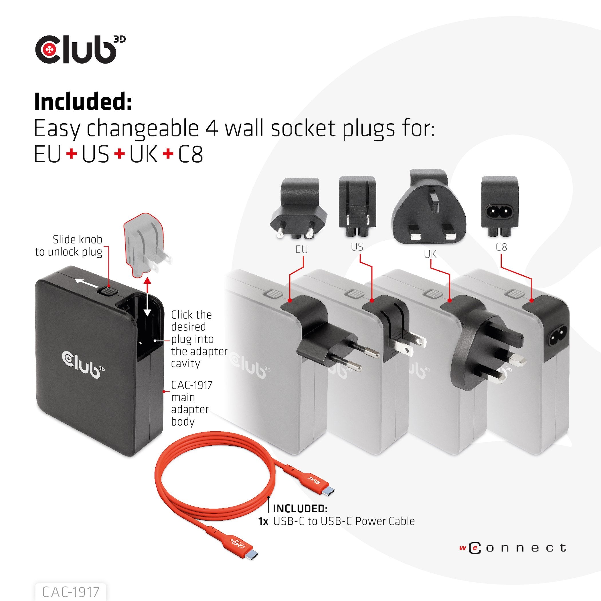 EAN 8719214472733 - CLUB3D CAC-1917 unidad de fuente de alimentación 140 W imagen 5